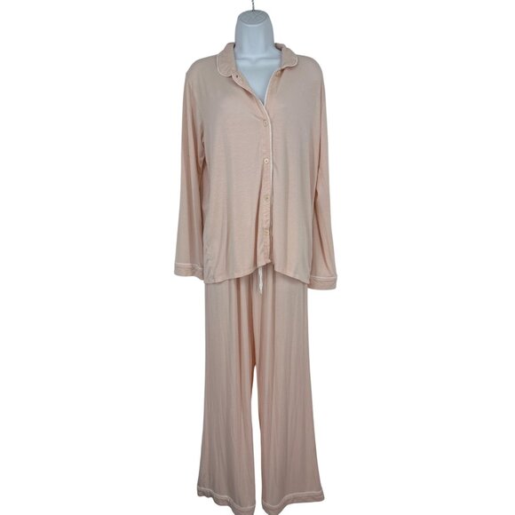J. Crew Eco Dreamiest Long Sleeve Pajama Set W/ Drawstring Pants  Size S - Picture 1 of 14